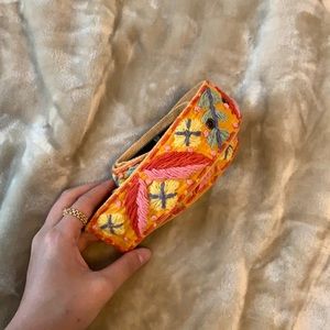 Hand-embroidered belt